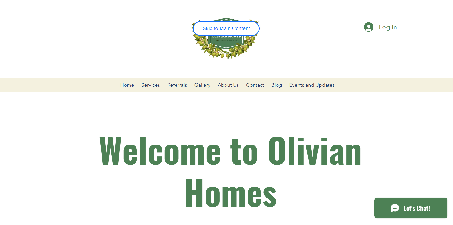 Olivian Homes — website