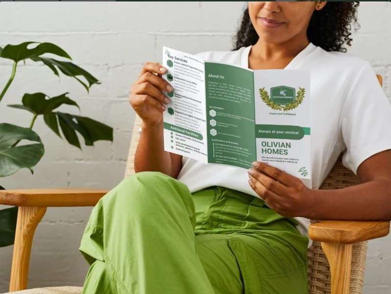 Branded social media posts that reflect the quality of care and build community trust.